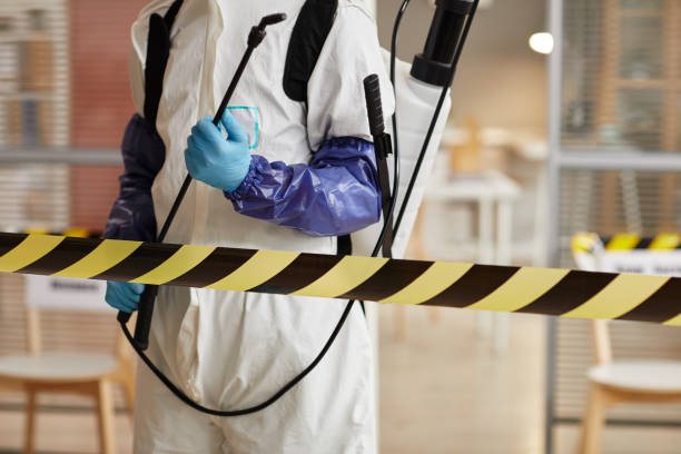 Professional Biohazard Cleanup technician working in Waterboro, ME